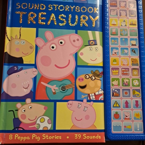 Peppa Pig Other - Peppa Pig Sound Storybook Treasury - Blue Works Great Slight Damage